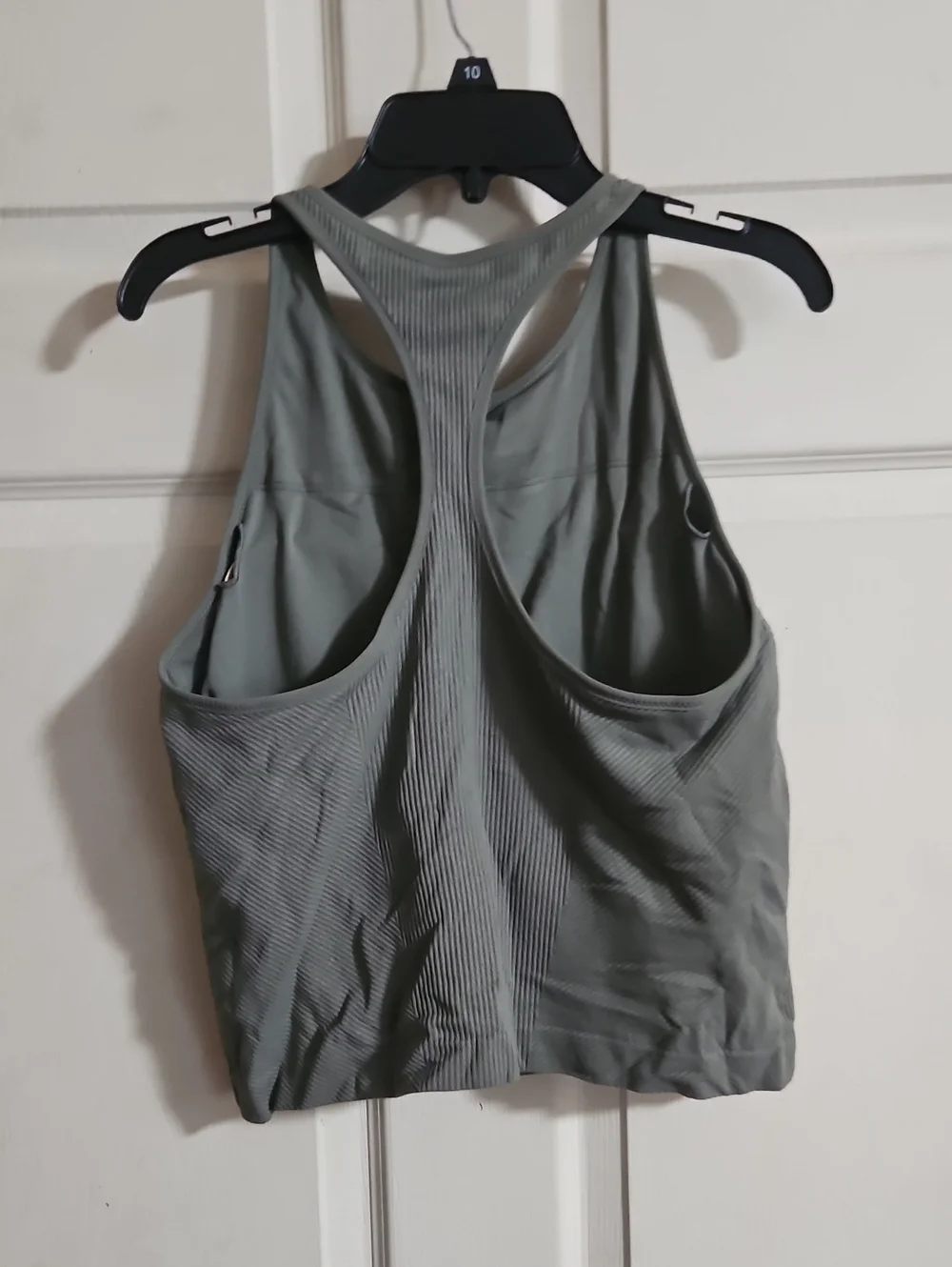 CALIA Women's High Neck Seamless Support Brami: MUTED GREEN: NEW WITH TAGS:SZ XL